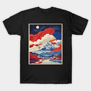 Bucheon South Korea Starry Night Travel Tourism Retro Vintage Art T-Shirt